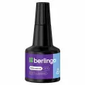 Краска штемпельная Berlingo, 30мл, черная (KKp_30001), 12шт.