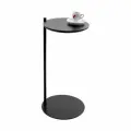 Кофейный столик приставной круглый МДФ эмаль, высокий придиванный стол журнальный Life 686х320 мм, Черный