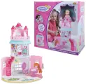 Игровой набор Замок кукольный В гостях у куклы в сумочке-переноске с куклой и аксессуарами
