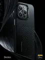 Карбоновый чехол на iPhone 15 Pro Max с MagSafe / Benks / Montage ArmorPro