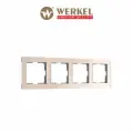 Рамка для розеток и выключателей Werkel W0042743 4 поста цвет айвори