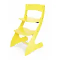 Растущий стул детский для школьника Друг Кузя, модель Павлин, желтый
