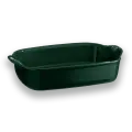 Керамическая прямоугольная форма для выпечки и запекания, 36 х 23 см, зеленый (кедр), серия Посуда для запекания, Emile Henry, EH079652
