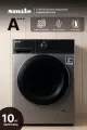 Стиральная машина фронтальная SMILE SWMSW10DG1400, графит/черный (DD, пар, инвертор)