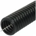 Труба гофрированная ПНД ЭРА D25мм с зондом легкая 25м черная