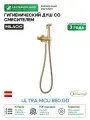 Гигиенический душ со смесителем Milacio Ultra MCU.850. GD Брашированное золото нержавеющая сталь встраиваемый