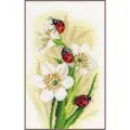 PN-0190657 Набор для вышивки крестом LanArte Ladybug parade Парад божьих коровок
