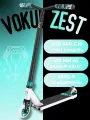 Трюковой самокат VOKUL Zest, белый, до 155 см, до 100 кг, от 5+, для подростков, двухколесный
