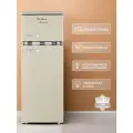 Холодильник TESLER RT-215 BEIGE, 128л, двухкамерный, А+, морозильная камера сверху, ретро-стиль
