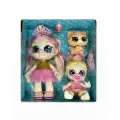 Игровой набор KINDI KIDS TIARA SISTERS кинди кидс Тиара с младшей сестрой и котёнок Принц Пуррфекшен
