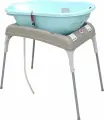 Комплект 2 в 1 ванночка Ok Baby Onda Evolution с складным пеленальным столиком Бирюзовый