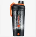 VOLTRX, Gallium, Electric Shaker Bottle, Электрический спортивный шейкер, черно-оранжевый,700 мл (24 унций)