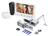 Комплект домофон и электромагнитный замок HDcom W715 и Power Lock 400G - магнитный замок с видеодомофоном в подарочной упаковке