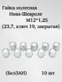 Гайка колесная М12*1,25 (23,7, ключ 19, закрытая) Нива-Шевроле (БелЗАН)(уп. 10 шт)