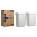 Мусорное ведро Kimberly-Clark Aquarius, белое 43 л. -2 штуки