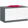 Тумба/антресоль Мори МА900.1 цвет графит/белый, ШхГхВ 90,4х50,4х54,6 см, подходит для шкафа МШ900.1