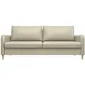 Прямой Диван Остин, Экокожа, Бежевый, Ящик для белья, 215 х 105 x 850 см