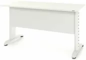 Компьютерный стол, Письменный стол Альфа Классика ЛДСП (Тип 1) без аксессуаров 140x60x75 белый/белый