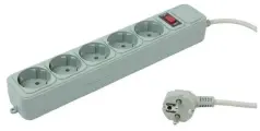 Набор из 6 штук Сетевой фильтр PC Pet AP01006-1.8-G 1.8м (5 розеток) серый (пакет ПЭ)