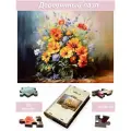 Пазл деревянный для детей и взрослых Алма 300 деталей: Цветы и натюрморты. №1
