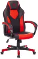 Кресло игровое Zombie GAME 17 черный/красный текстиль/эко. кожа крестовина пластик