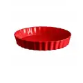 Форма  Киш, диаметр 32 см, цвет красный, керамика, Emile Henry, Франция, 346032