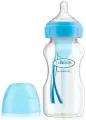 Бутылочка антиколиковая DR. Browns Options+ с широким горлышком Синяя 270 мл