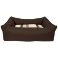 Лежанка с бортиками для животных водоотталкивающая ANTEPRIMA Nilo, коричневая, L, (85х70) (Италия)