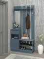 Есэндвич Депо 3 Прихожая 100х200х35 см (Маренго), с зеркалом, с полками и ящиком