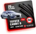 Дефлекторы боковых окон для Toyota Camry 9 (Тойота Камри) кузов XV80 седан 2024, ветровики на двери автомобиля, Cobra Tuning
