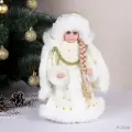 Новогоднее украшение Снегурочка под елку 30 см музыкальная
