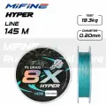 Плетеный шнур для рыбалки MIFINE HYPER 8X 145m; 0,20mm
