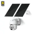 Уличная поворотная беспроводная 4G IP-камера 2MP Link ZC-302-4G Solar (2MP) с двойной солнечной батареей 20Вт и большим аккумулятором, с записью на SD