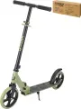 Самокат 2-х колесный серия COMFORT+ колеса PU, нагрузка до 100 кг, регулируемая высота ручки от 89-103 см, хаки/зеленый