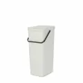 Ведро мусорное Brabantia Sort & Go встраиваемое светло-серое 40л 214424