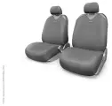 Чехлы - майки комплект Autoprofi R-1 plus закрытые сиденья полиэстер темно-серые