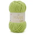 Пряжа Wolans Bunny Baby (Банни Беби) 5шт 46 фисташковый 100% супер мягкий полиэстер 100г 120м