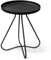 Столик круглый, журнальный/кофейный, металлический, черный, SHT-CT3