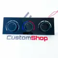 Ручки управления отопителем с кружками Приора / ВАЗ 2170 с белой LED подсветкой