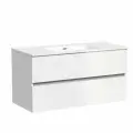 Тумба под раковину в ванную Sancos Urban, подвесная, 990х450х550 мм, белый, UR100W