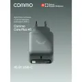 Быстрое зарядное устройство COMMO Core Plus 45W с выдвижным кабелем USB-C и портом USB-C, серо-зелёный