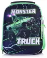 Рюкзак каркасный Монстр трак green формованный из полимеров, материал: нейлон, полиэстер, по