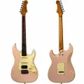 Электрогитара JET JS-400 PK R, Stratocaster, цвет розовый, накладка палисандр