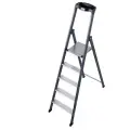 Профессиональная анодированная стремянка Krause SePro -5 124197, рабочая высота 3.00 м, нагрузка 150 кг.