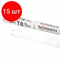 Комплект 15 шт, Лампа-трубка светодиодная SONNEN, 9 Вт, 30000 ч, 60 см, нейтральный белый , LED T8-9W-4000-G13, 453715