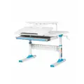 Детский письменный стол растущая парта Ergokids Aspen голубой с пеналом