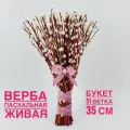 Пасхальный букет из живой вербы красноталка 51 ветка