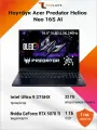 Ноутбук Acer Predator Helios Neo 16S AI 16' 2560x1600 240Hz(Core Ultra 9 275HX, 32GB RAM, 1TB SSD, RTX 5070 Ti, Win 11)