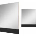 Зеркало Brevita Dakota, 80x100х2 см, настенное, с черной деревянной рамой