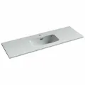 Раковина накладная Ceramicanova Compact 1210x395x170, белый, CN7028